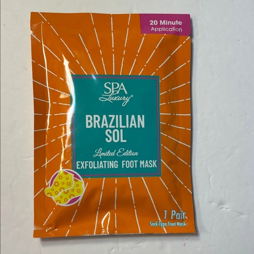 Brazilian Sol Exfoliating Foot Mask - Orange